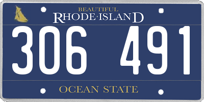 RI license plate 306491