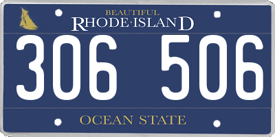 RI license plate 306506