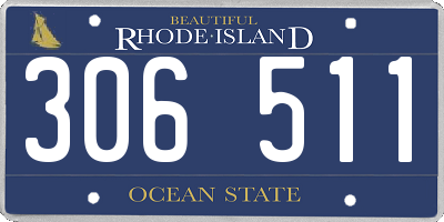 RI license plate 306511
