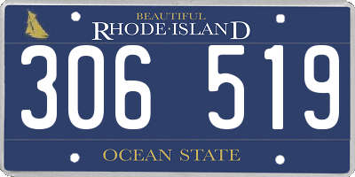 RI license plate 306519