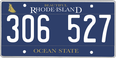 RI license plate 306527