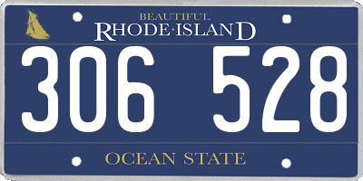 RI license plate 306528