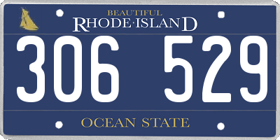 RI license plate 306529