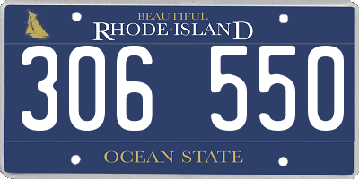 RI license plate 306550