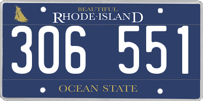 RI license plate 306551