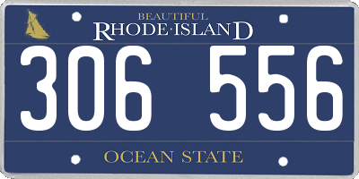 RI license plate 306556