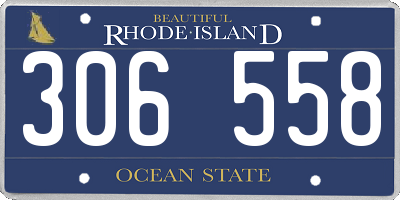 RI license plate 306558
