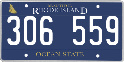 RI license plate 306559