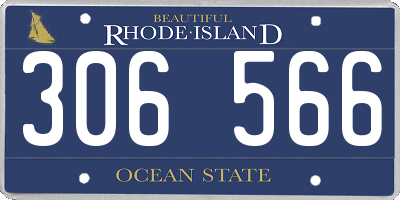 RI license plate 306566