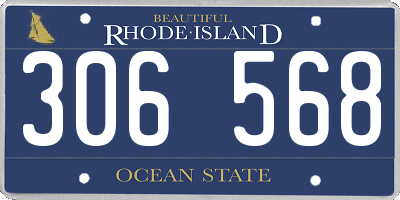 RI license plate 306568