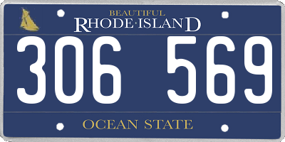 RI license plate 306569
