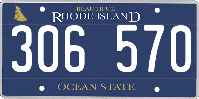 RI license plate 306570