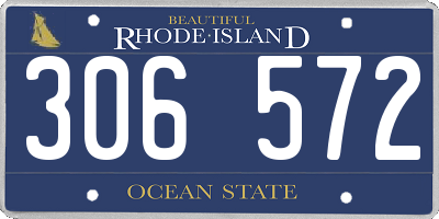 RI license plate 306572