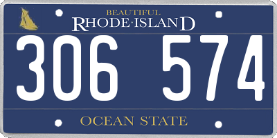 RI license plate 306574