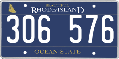 RI license plate 306576