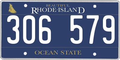 RI license plate 306579