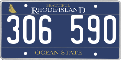 RI license plate 306590