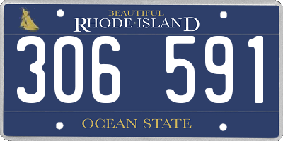 RI license plate 306591