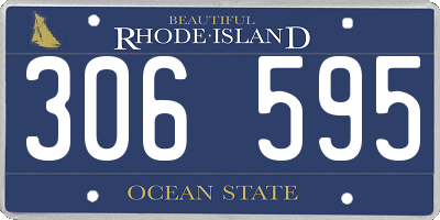 RI license plate 306595