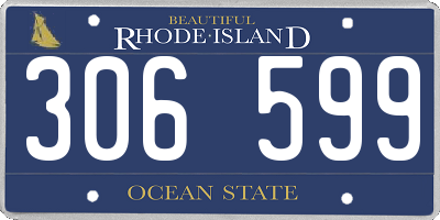 RI license plate 306599