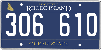 RI license plate 306610