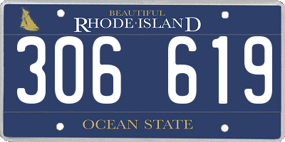 RI license plate 306619