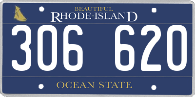 RI license plate 306620