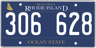 RI license plate 306628