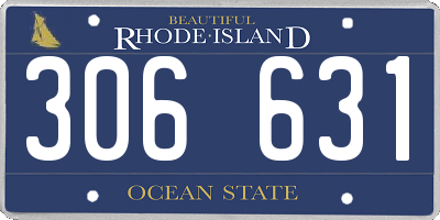 RI license plate 306631