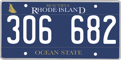 RI license plate 306682