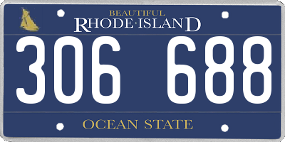 RI license plate 306688