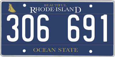 RI license plate 306691