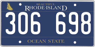 RI license plate 306698