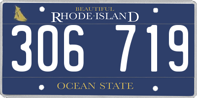 RI license plate 306719