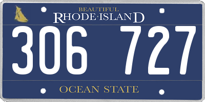 RI license plate 306727
