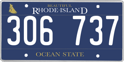 RI license plate 306737