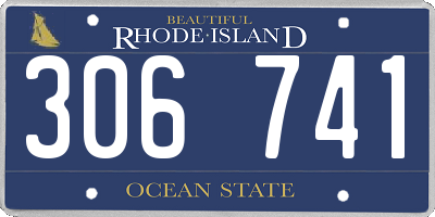 RI license plate 306741