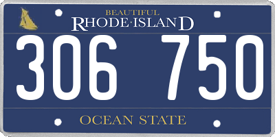 RI license plate 306750