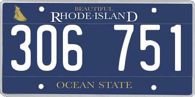 RI license plate 306751