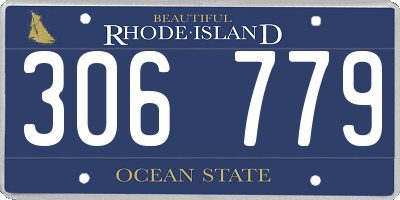 RI license plate 306779