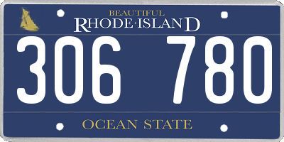 RI license plate 306780