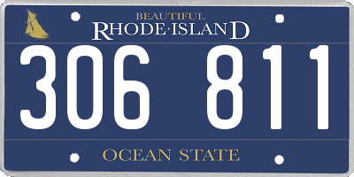 RI license plate 306811