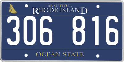 RI license plate 306816