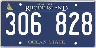 RI license plate 306828