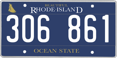 RI license plate 306861