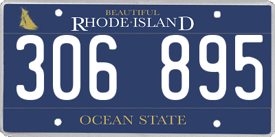 RI license plate 306895