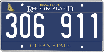 RI license plate 306911