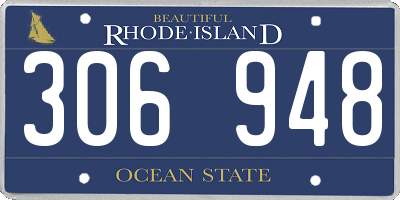 RI license plate 306948