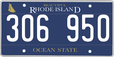 RI license plate 306950