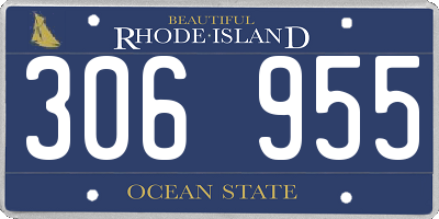 RI license plate 306955